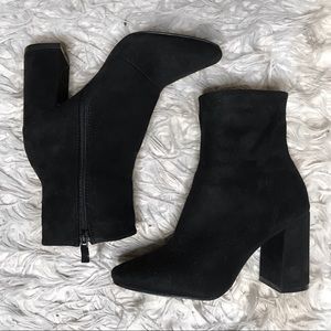 Black LuLus midi boots Size 5.5